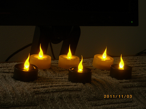 LED tealight candle photo