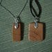 wood pendant necklace