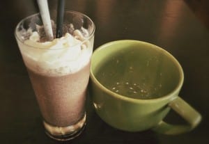 Coffee ice blended