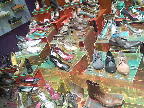 shoe business display photo