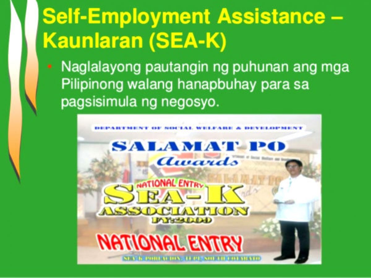 Self Employment Assistant Kaunlaran Sea K Program