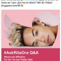 Join Rita Ora for her first ever Twitter Q&A session! 6