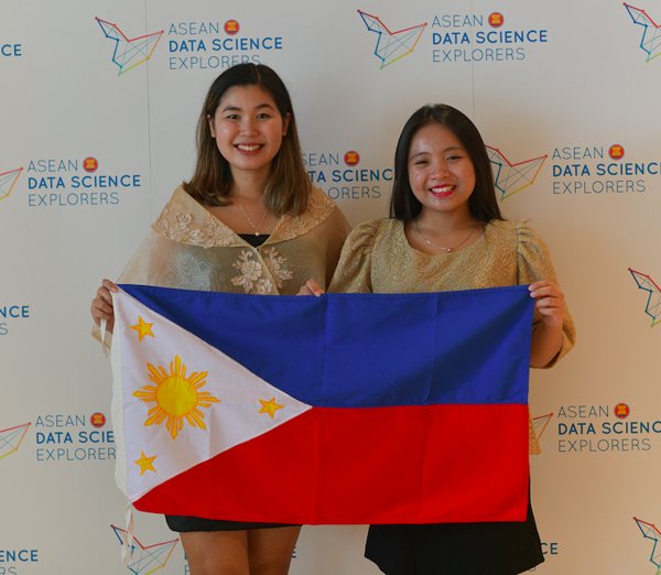 Krystel Iris De Castro and Nicole Dolfo (Team Sustainablue) from Ateneo de Manila University