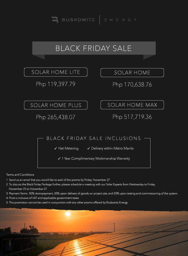 Buskowitz Energy black friday sale