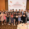 Caption 2: Team from K-Berry and aT together with Korean exporters, treated show attendees to a  sampling of premium Korean strawberries and desserts at the Singapore launch of  Tina Berry. 