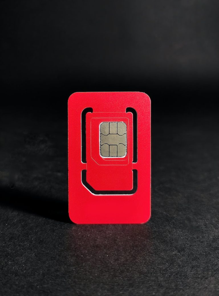 red and white square shape device SIM registrations