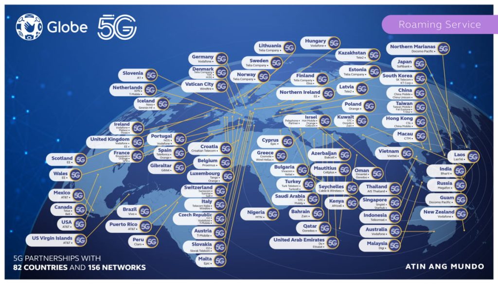 Globe sets stage for global leadership via 5G roaming collaborations