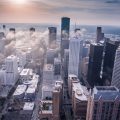 white high-rise buildings