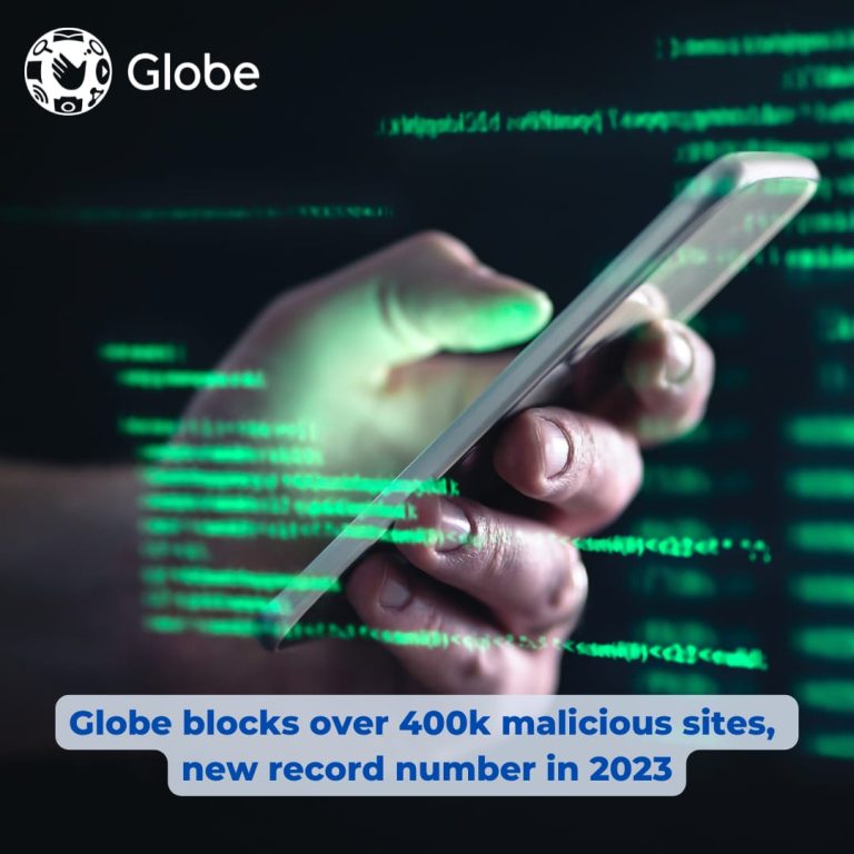 Globe blocks over 400k malicious sites