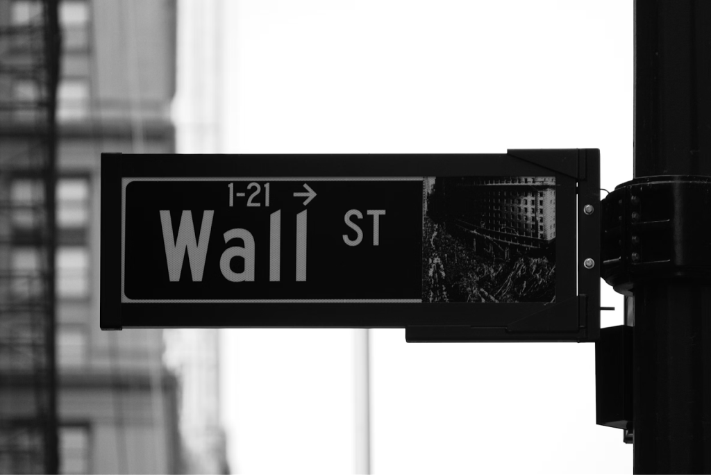 photo of wall st signage