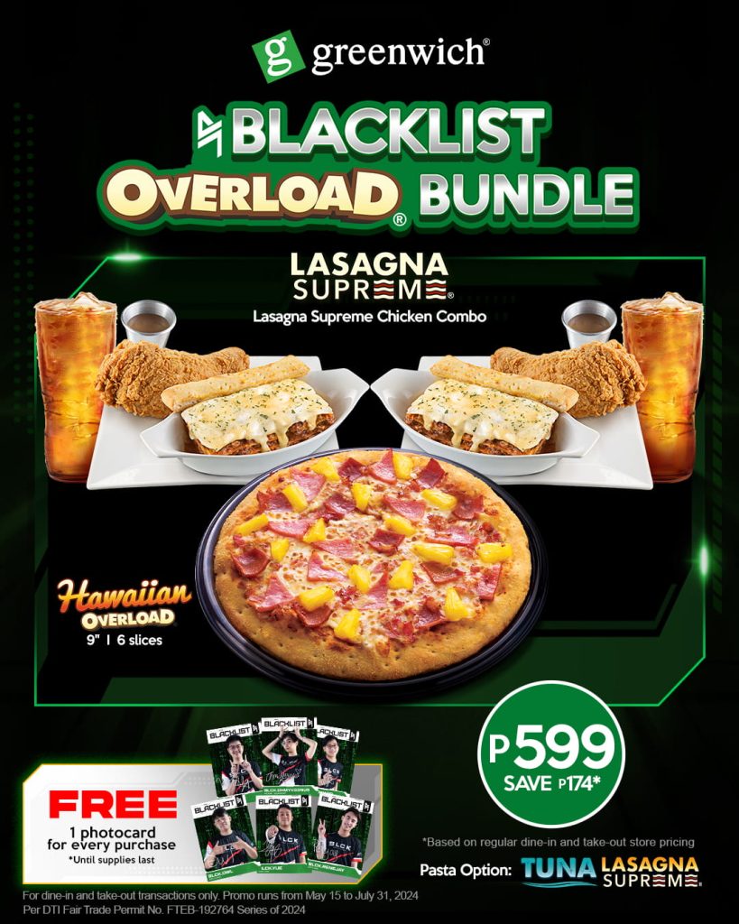 A blacklist overload bundle with pizza and chicken combo