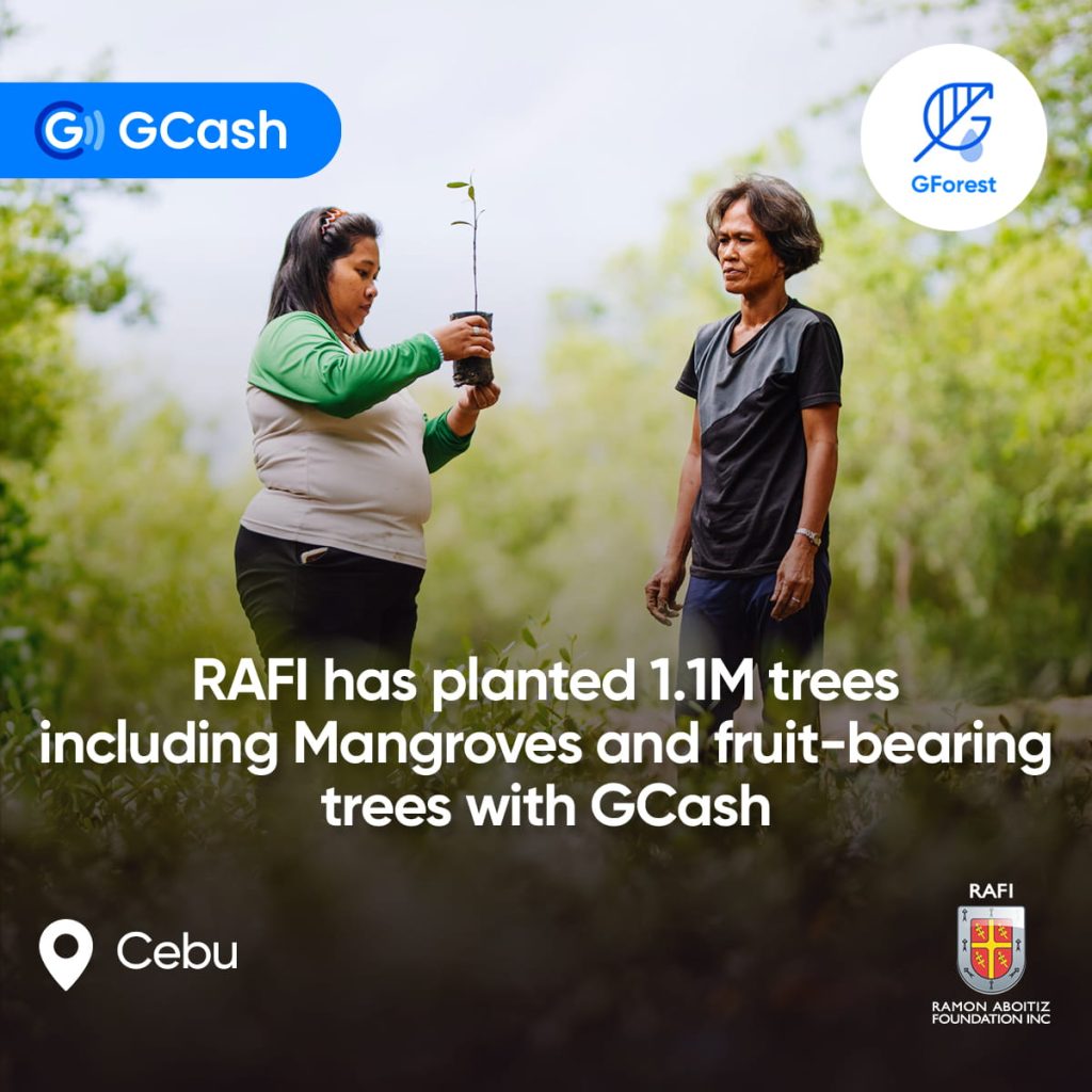 Ramon Aboitiz Foundation Inc. (RAFI) plants over 1M trees in Cebu with GCash support