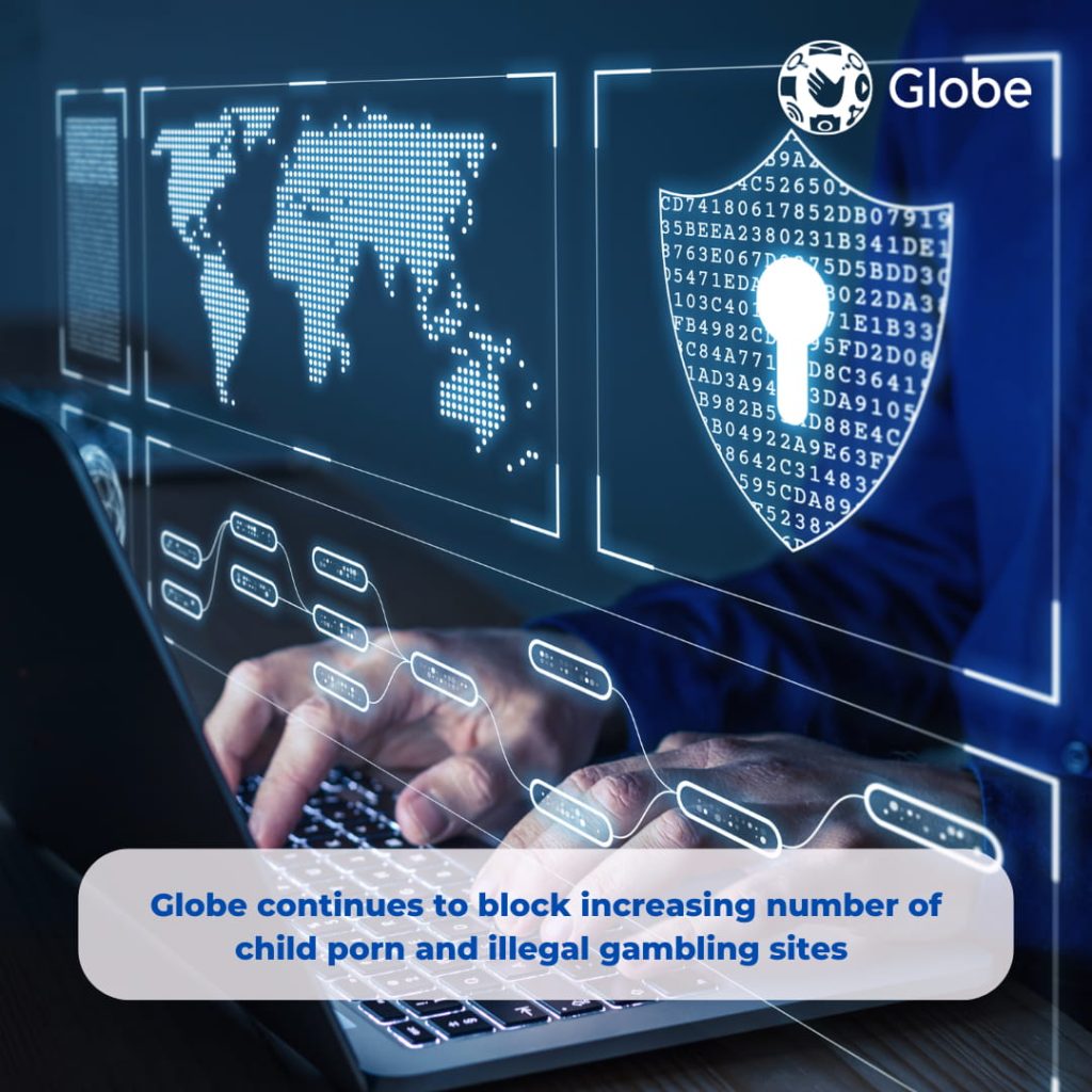 Globe continues to block increasing number of child porn and illegal gambling sites