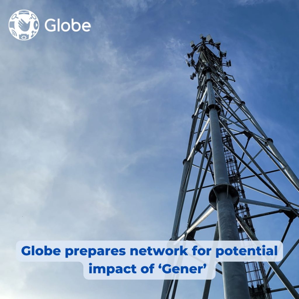 Globe prepares network for potential impact of ‘Gener’