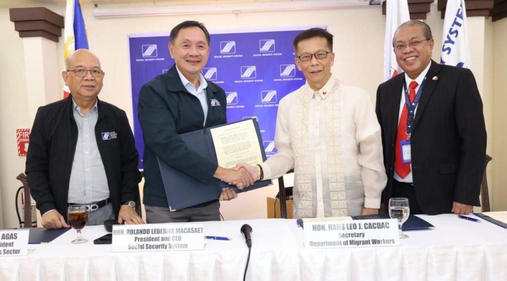 SSS, DMW signs partnership for the welfare of OFWs 1