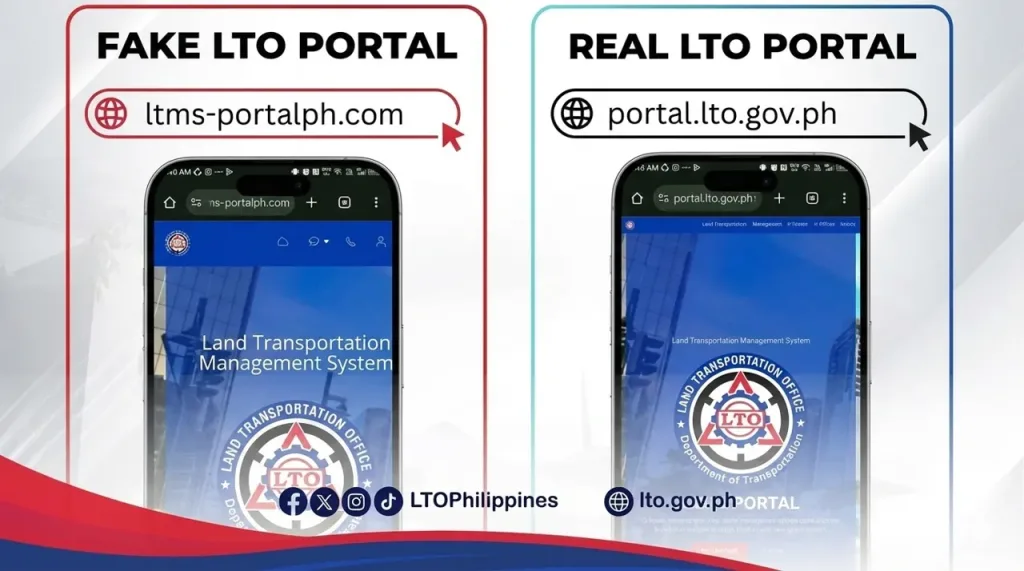 LTO Alerts Public on Fake LTMS Website Used in Phishing Scams 1 LTO Alerts Public on Fake LTMS Website Used in Phishing Scams