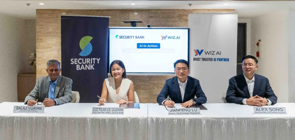Security Bank partners with WIZ.AI