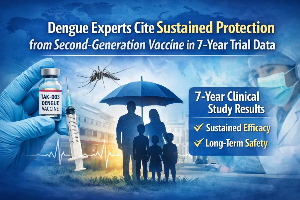 Dengue experts cite sustained protection from second-generation vaccine in 7-year trial data 1 Dengue experts