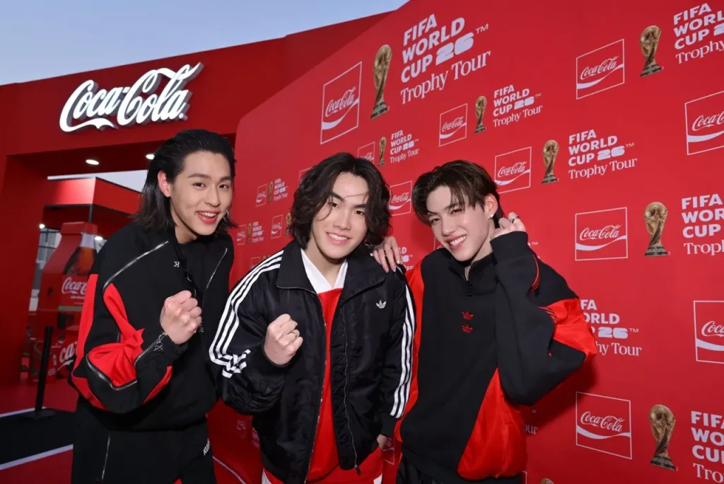 PP-Krit, Billkin and PUN Join the Celebration as FIFA WORLD CUP™ TROPHY TOUR BY COCA-COLA Hits Bangkok