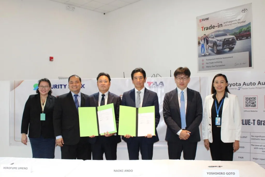 Security Bank teams up with Toyota Auto Auction to offer better access to quality pre-owned vehicles 1 Security Bank teams up with Toyota Auto Auction