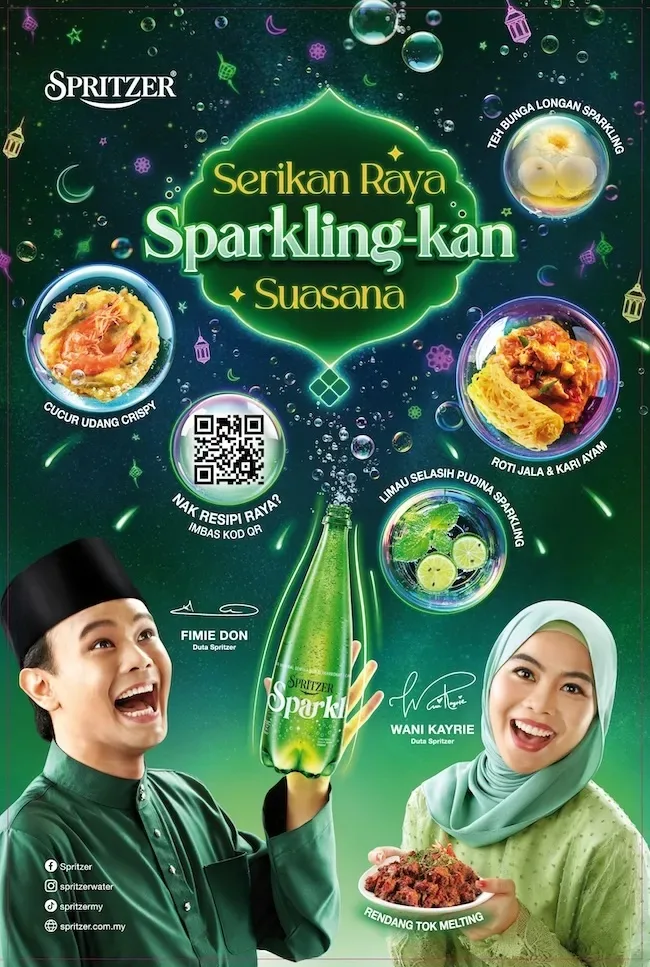 Spritzer Sparkling's 'Serikan Raya, Sparkling-kan Suasana' Festive Fusion Message Promotes Togetherness and Tradition with a Light, Modern Twist