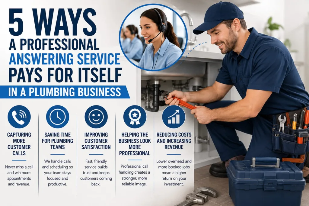 5 Ways a Professional Answering Service Pays for Itself in a Plumbing Business