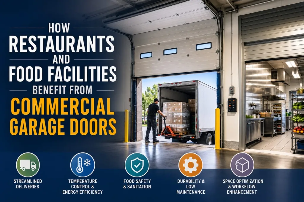 How Restaurants and Food Facilities Benefit from Commercial Garage Doors