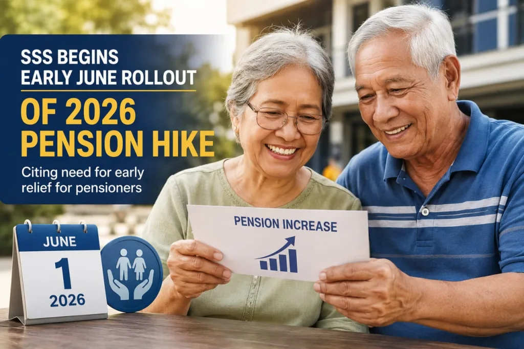 SSS begins early June rollout of 2026 pension hike, citing need for early relief for pensioners 5 SSS begins early June rollout of 2026 pension hike, citing need for early relief for pensioners