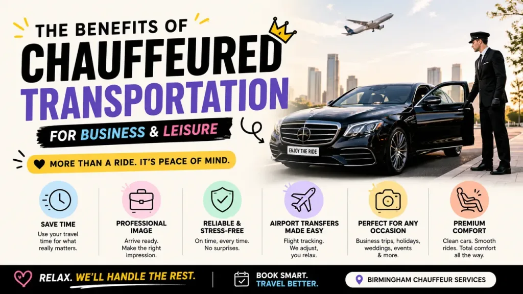 The Benefits of Chauffeured Transportation for Business and Leisure 1 The Benefits of Chauffeured Transportation for Business and Leisure
