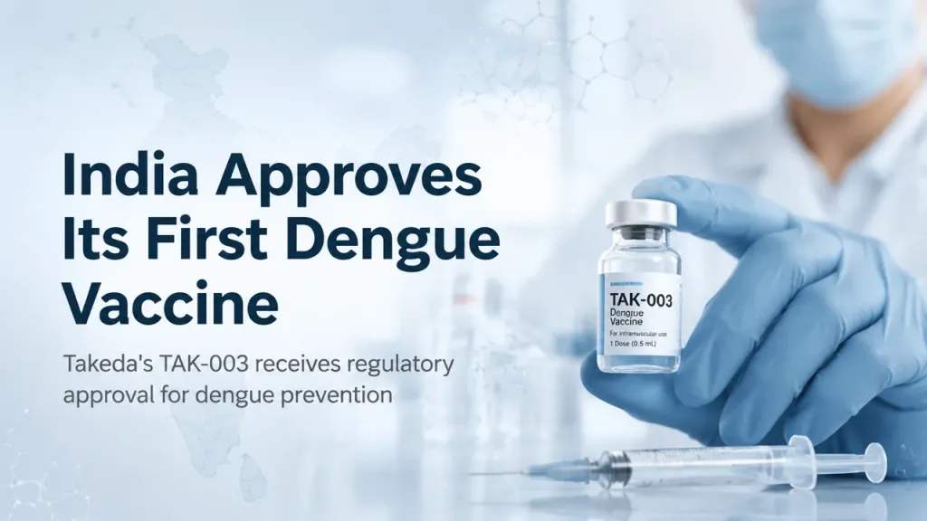 Takeda's Dengue Vaccine (TAK-003) Becomes India's First Approved Dengue Vaccine, Bringing Prevention to One of the World's Most At-Risk Populations 1 Takeda's Dengue Vaccine (TAK-003) Becomes India's First Approved Dengue Vaccine, Bringing Prevention to One of the World's Most At-Risk Populations
