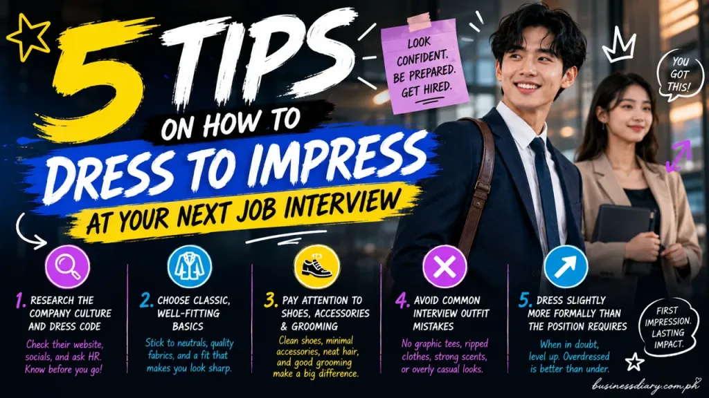 5 Tips on How to Dress to Impress at Your Next Job Interview