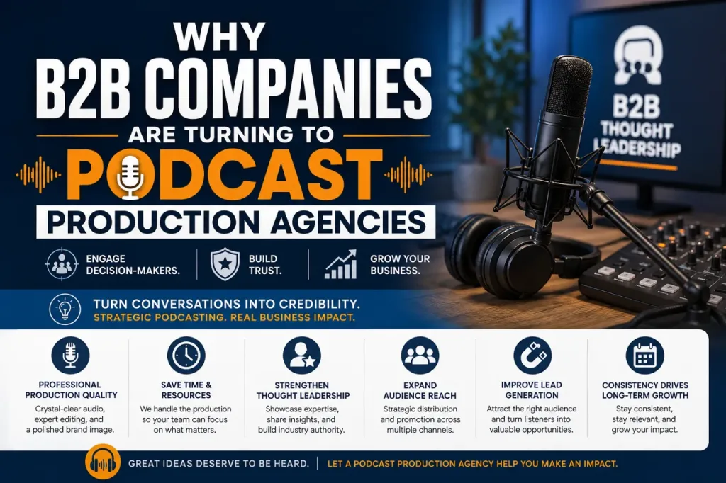 Why B2B Companies Are Turning to Podcast Production Agencies 1 Why B2B Companies Are Turning to Podcast Production Agencies