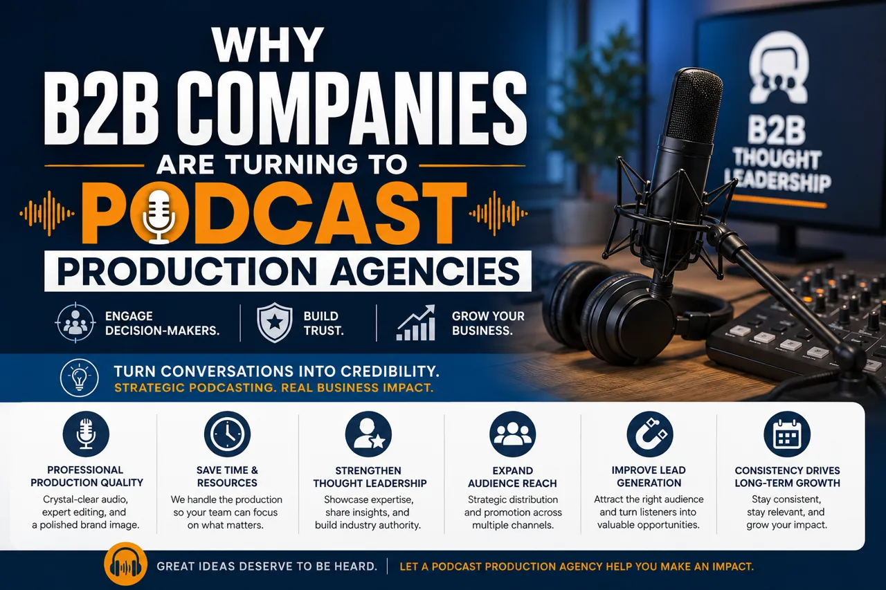 Why B2B Companies Are Turning to Podcast Production Agencies 1 Why B2B Companies Are Turning to Podcast Production Agencies