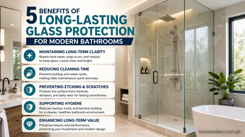5 Benefits of Long-Lasting Glass Protection for Modern Bathrooms