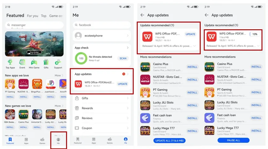 Huawei WPS Guide for Mobile Work in Another Country