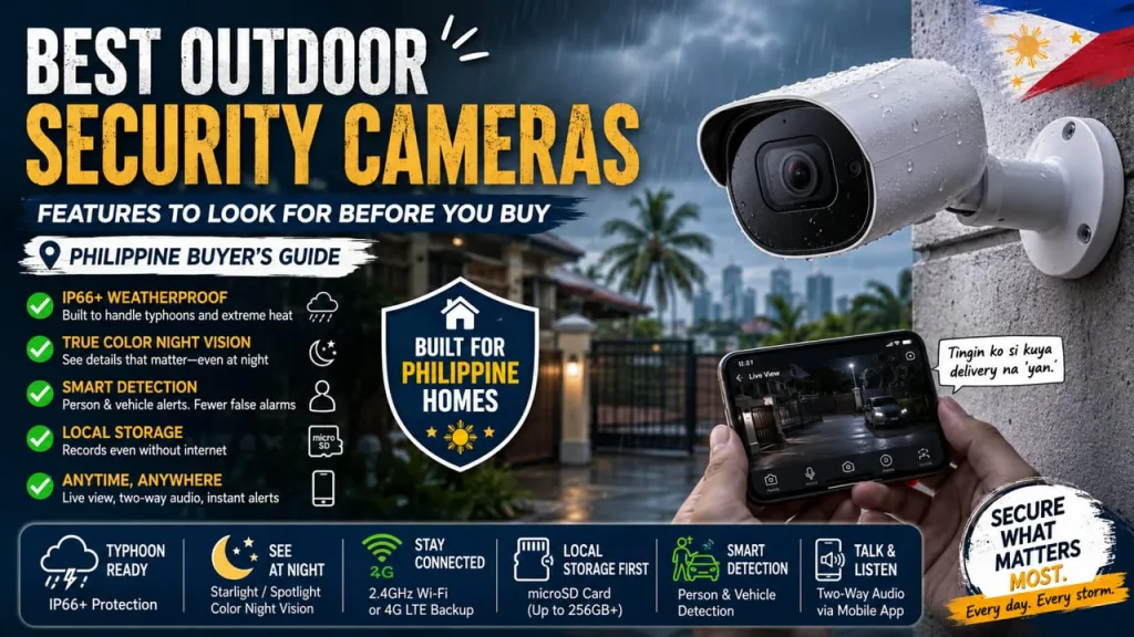 Best Outdoor Security Cameras: Features to Look for Before You Buy (Philippine Buyer's Guide)