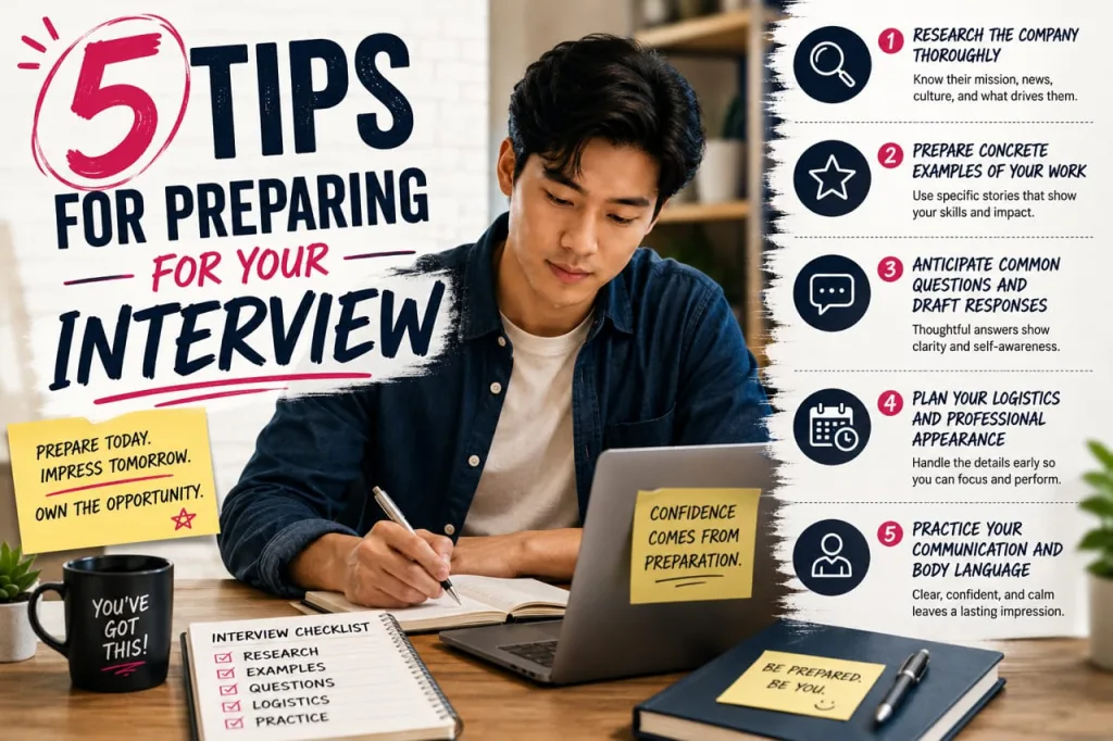 5 Tips for Preparing for Your Interview
