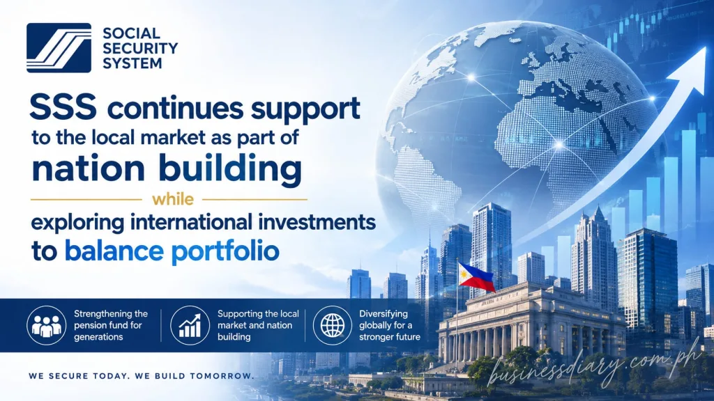 SSS continues support to the local market as part of nation building while exploring international investments to balance portfolio