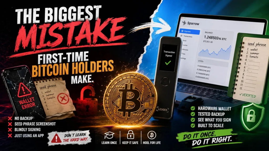 The Biggest Mistake First-Time Bitcoin Holders Make
