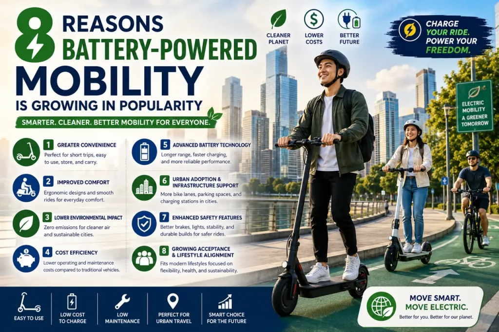 8 Reasons Battery-Powered Mobility Is Growing in Popularity 1 Battery-Powered Mobility