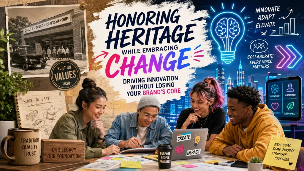 Honoring Heritage While Embracing Change: Driving Innovation Without Losing Your Brand’s Core 1 Honoring Heritage While Embracing Change: Driving Innovation Without Losing Your Brand’s Core