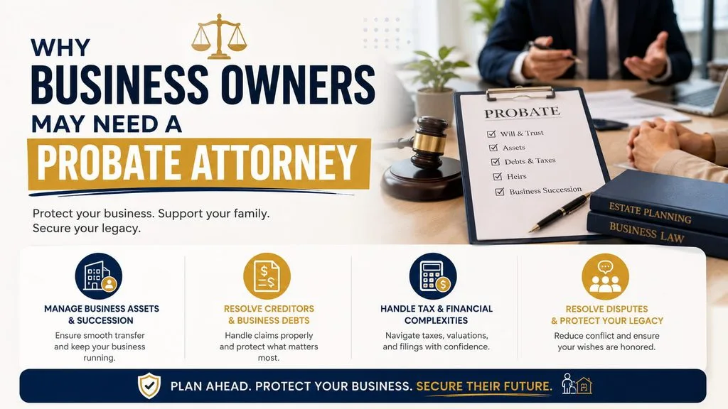 Why Business Owners May Need a Probate Attorney