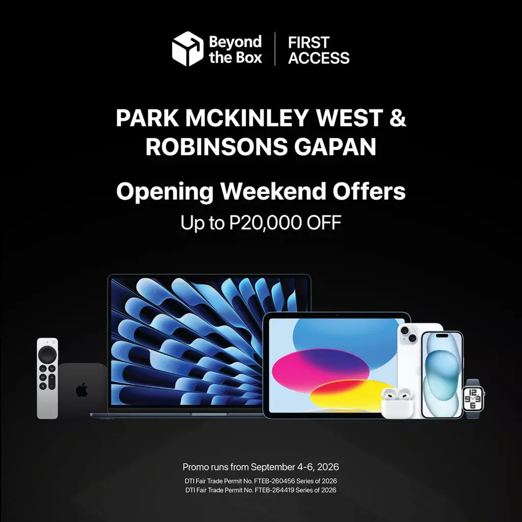 Beyond the Box New Opens Two New Stores with Opening Weekend Offers from September 4-6: P20,000 OFF on iPhone Pro Max and More! 1 Beyond the Box New Opens Two New Stores with Opening Weekend Offers from September 4-6: P20,000 OFF on iPhone Pro Max