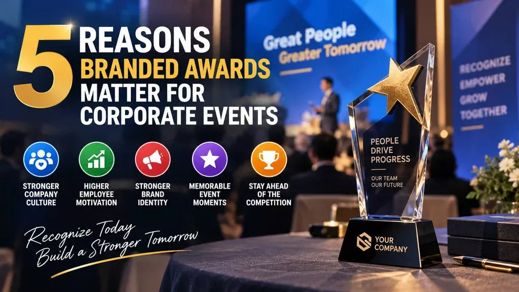 5 Reasons Branded Awards Matter for Corporate Events 1 5 Reasons Branded Awards Matter for Corporate Events