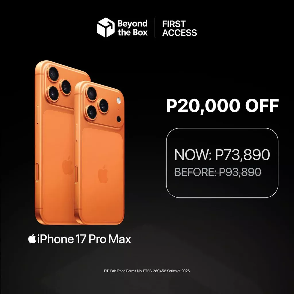 Beyond the Box New Opens Two New Stores with Opening Weekend Offers from September 4-6: P20,000 OFF on iPhone Pro Max and More! 2 Beyond the Box New Opens Two New Stores with Opening Weekend Offers from September 4-6: P20,000 OFF on iPhone Pro Max