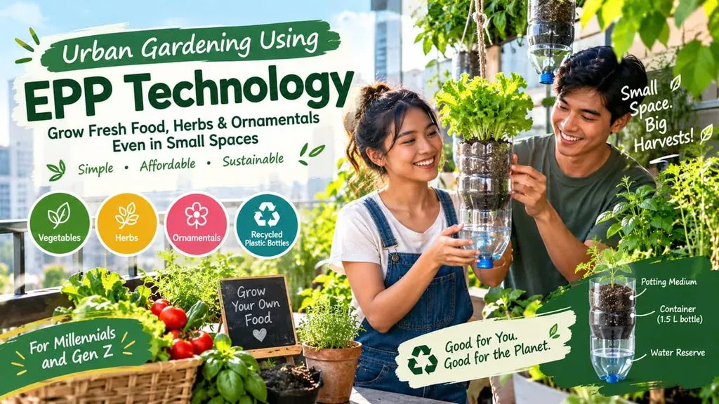 Urban Gardening Using EPP Technology: How to Grow Vegetables at Home Even With Limited Space 1 Urban Gardening Using EPP Technology: How to Grow Vegetables at Home Even With Limited Space