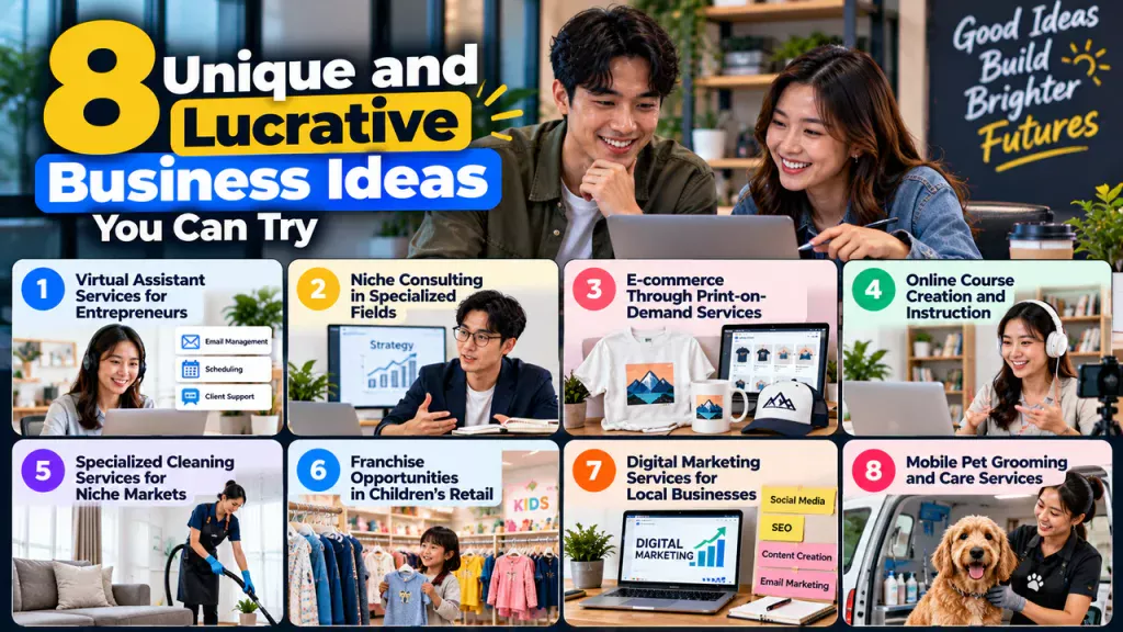 8 Unique and Lucrative Business Ideas You Can Try 1 8 Unique and Lucrative Business Ideas You Can Try