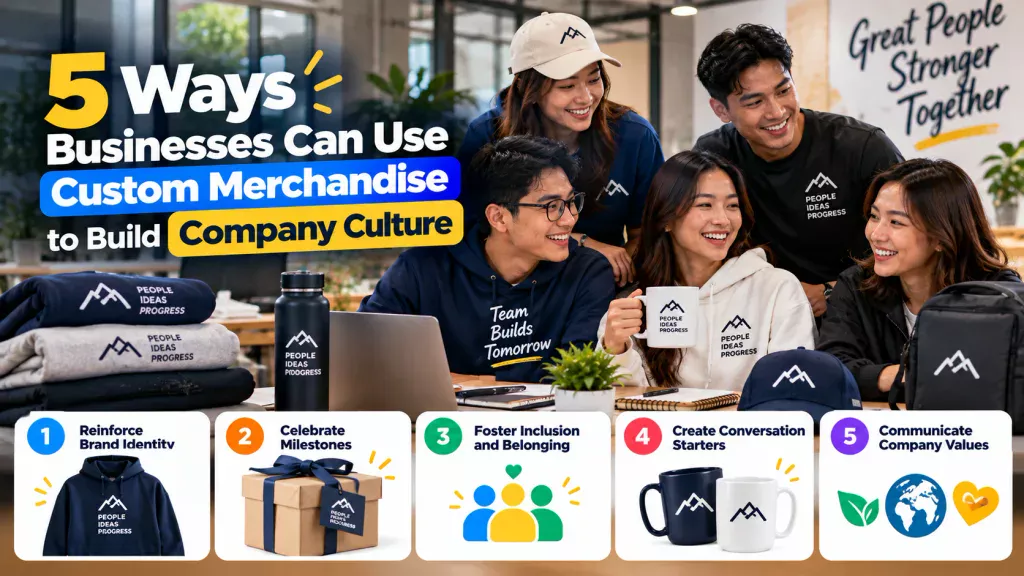 5 Ways Businesses Can Use Custom Merchandise to Build Company Culture