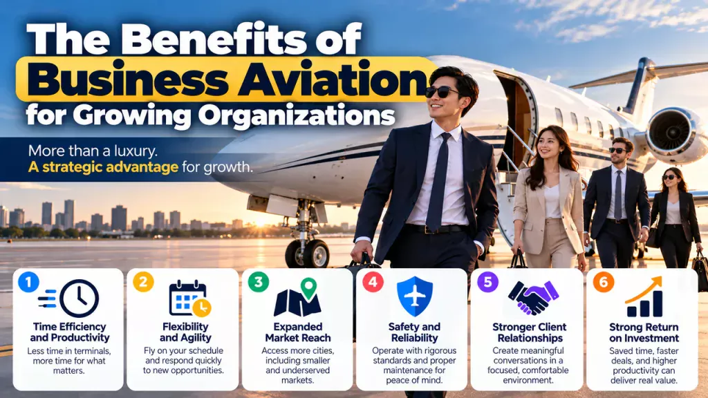 The Benefits of Business Aviation for Growing Organizations